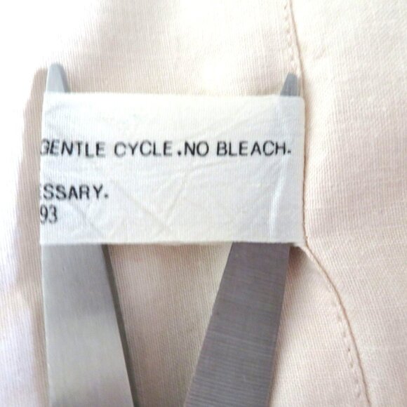 Vintage 90s Battenburg Lace Embroidered Curtain Valance 20" x 60" Beige Cotton - Picture 12 of 14